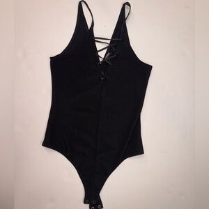 EXPRESS Black strapy body suit